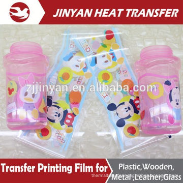 transparent clear plastic cup printing film
